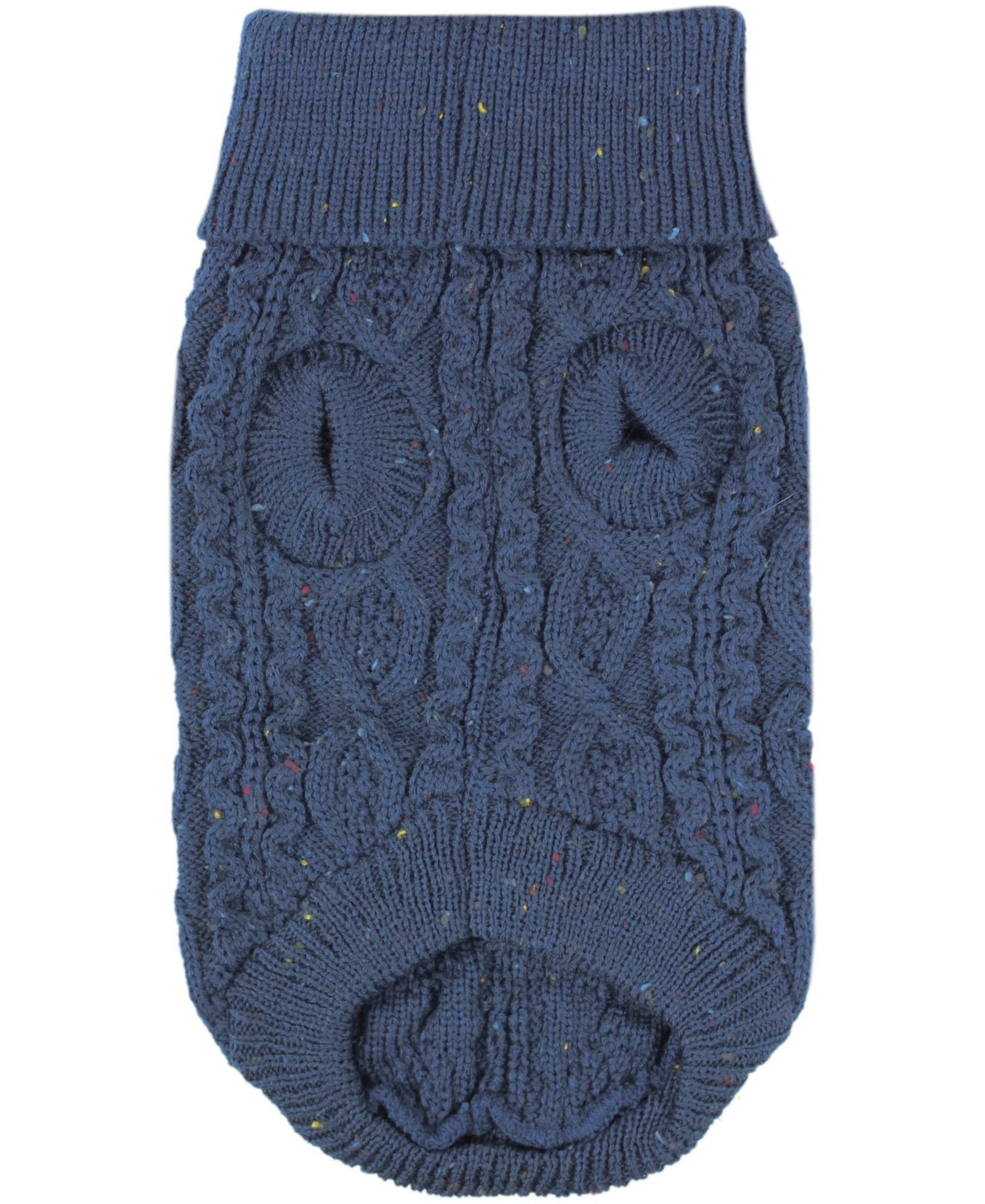 Parisian Pet Cable Knit Navy Sweater