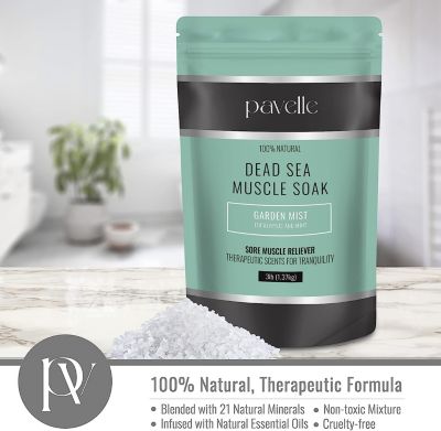 Dead Sea Muscle Soak, Bath Sea Salt, Garden Mist