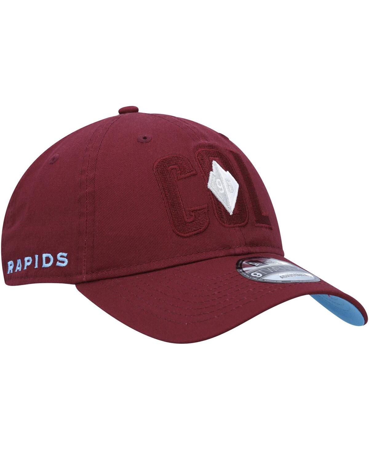 Shop New Era Men's  Burgundy Colorado Rapids Kick Off 9twenty Adjustable Hat