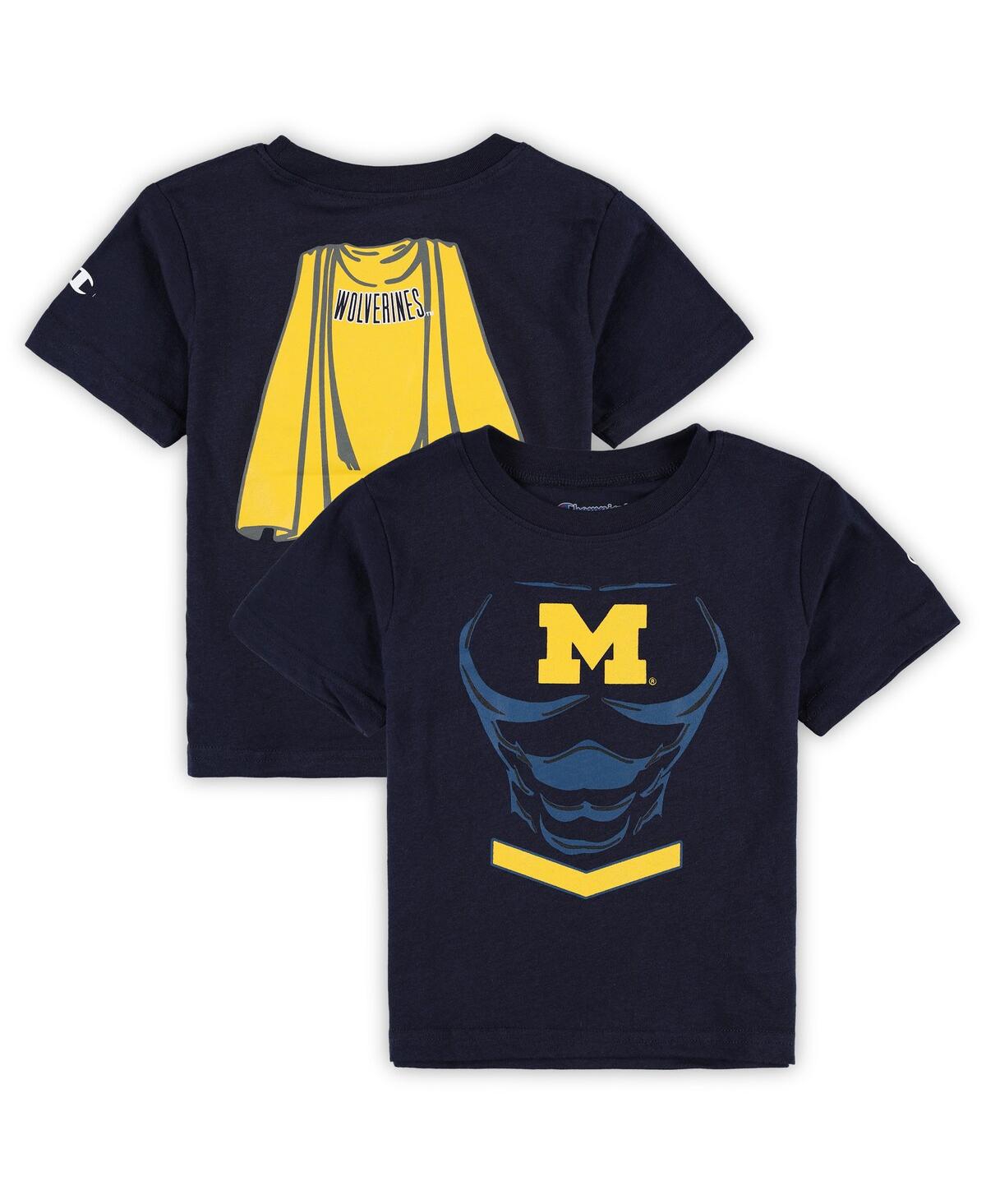 Champion Toddler Boys And Girls  Navy Notre Dame Fighting Irish Super Hero T-shirt In Navy
