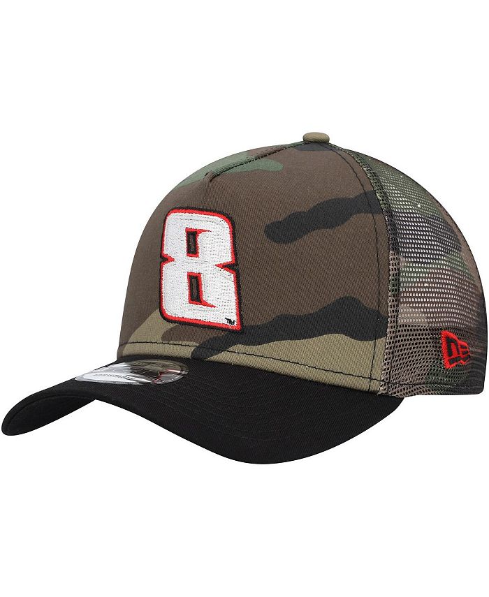 New Era Men s Camo and Black Kyle Busch Trucker 9FORTY Snapback