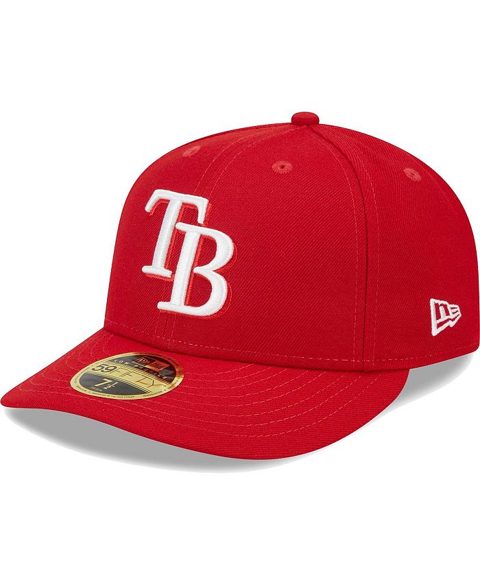 New Era Men's Scarlet Tampa Bay Rays Low Profile 59FIFTY Fitted Hat