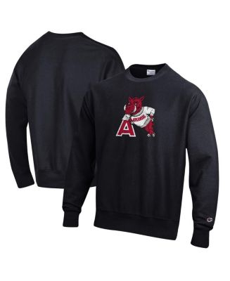 Men's Champion Black Arkansas Razorbacks Vault Logo Reverse Weave ...