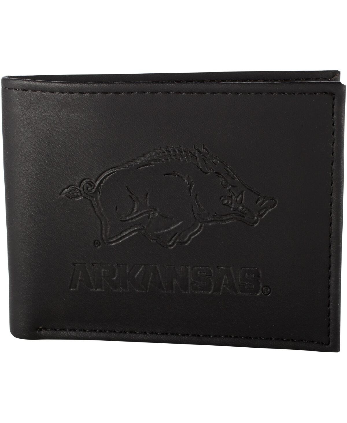 Evergreen Enterprises Men's Black Arkansas Razorbacks Hybrid Bi-fold Wallet