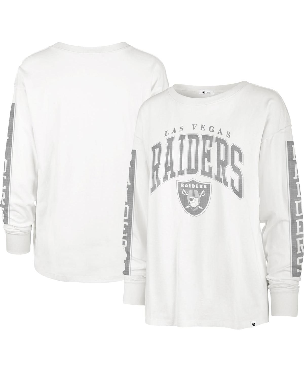47 Brand Women's ' White Las Vegas Raiders Statementâ Long Sleeve T-shirt