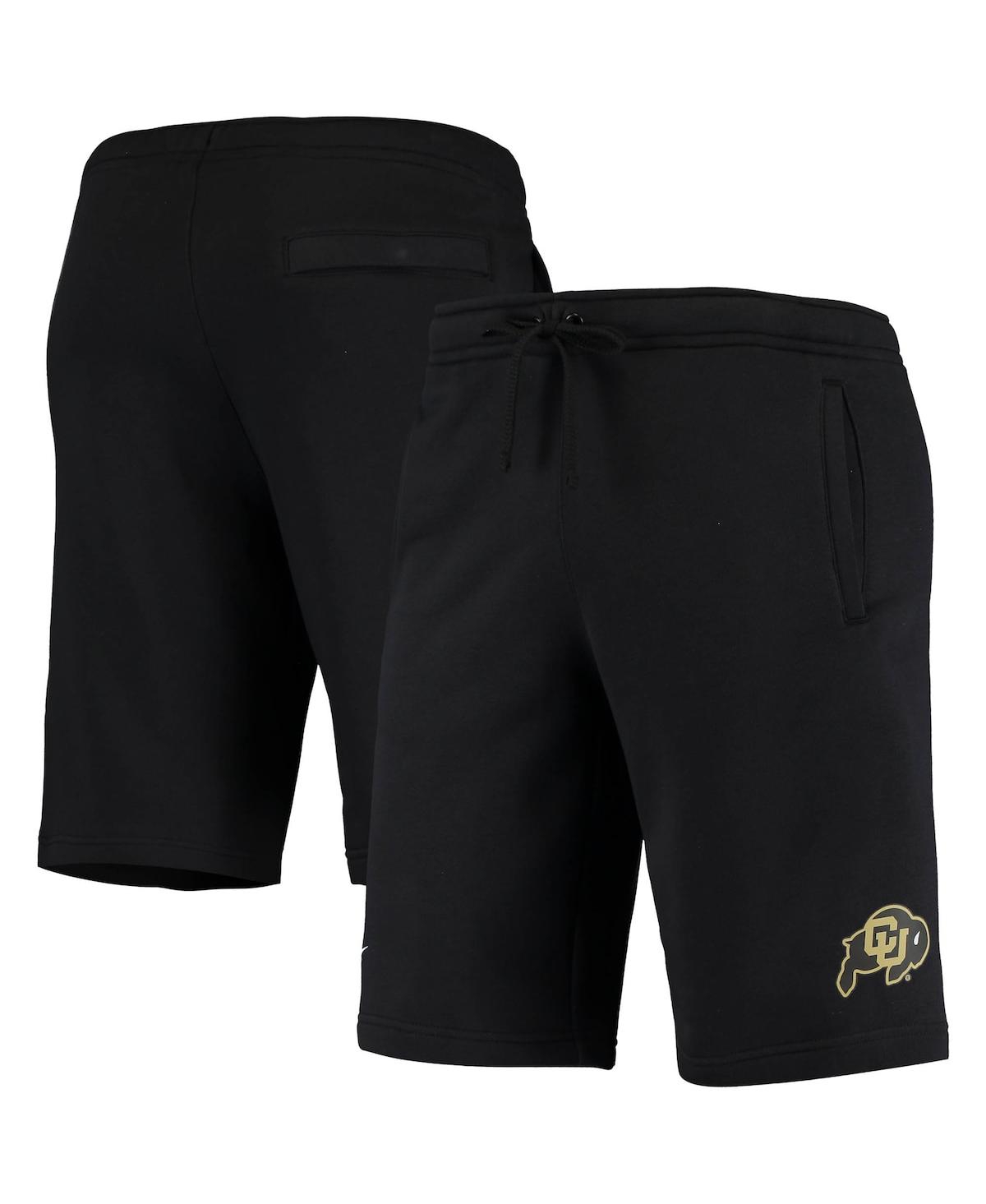 Nike Black Colorado Buffaloes College Primary Logo Club Fleece Shorts In Black