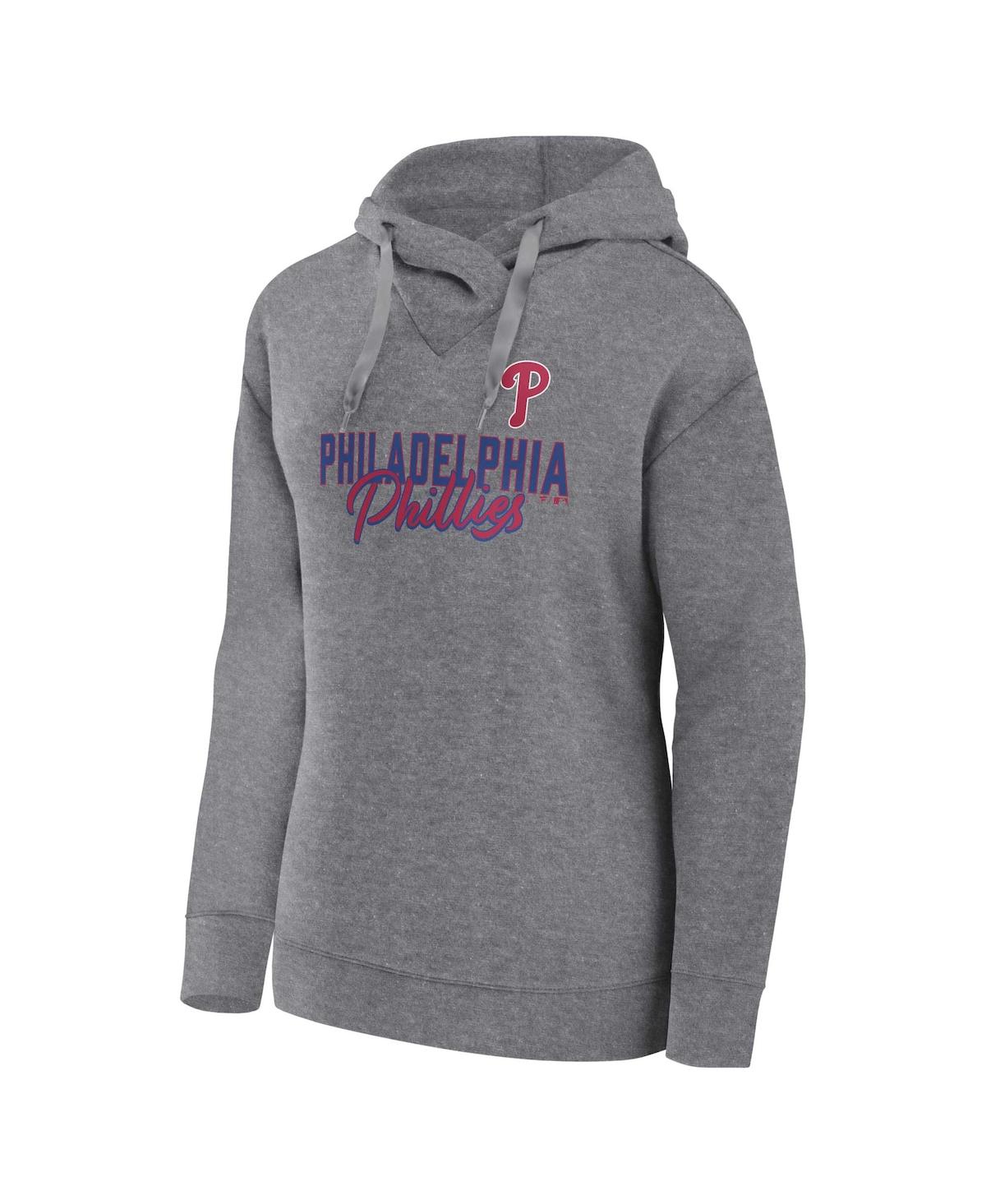 Women's Heathered Gray Philadelphia Phillies Plus Size St