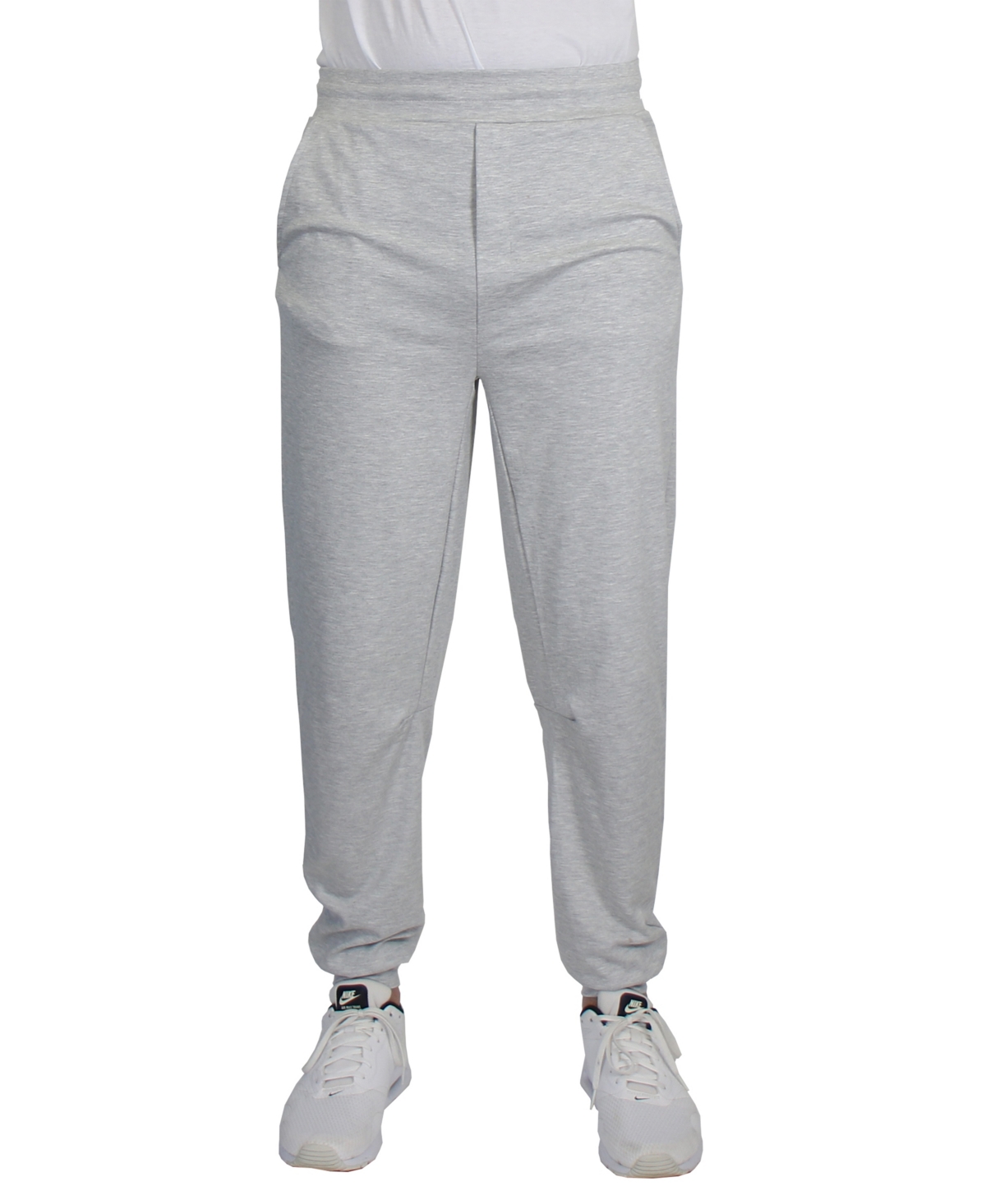Blue Ice Men's Moisture Wicking Performance Classic Jogger Sweatpants In Heather Gray
