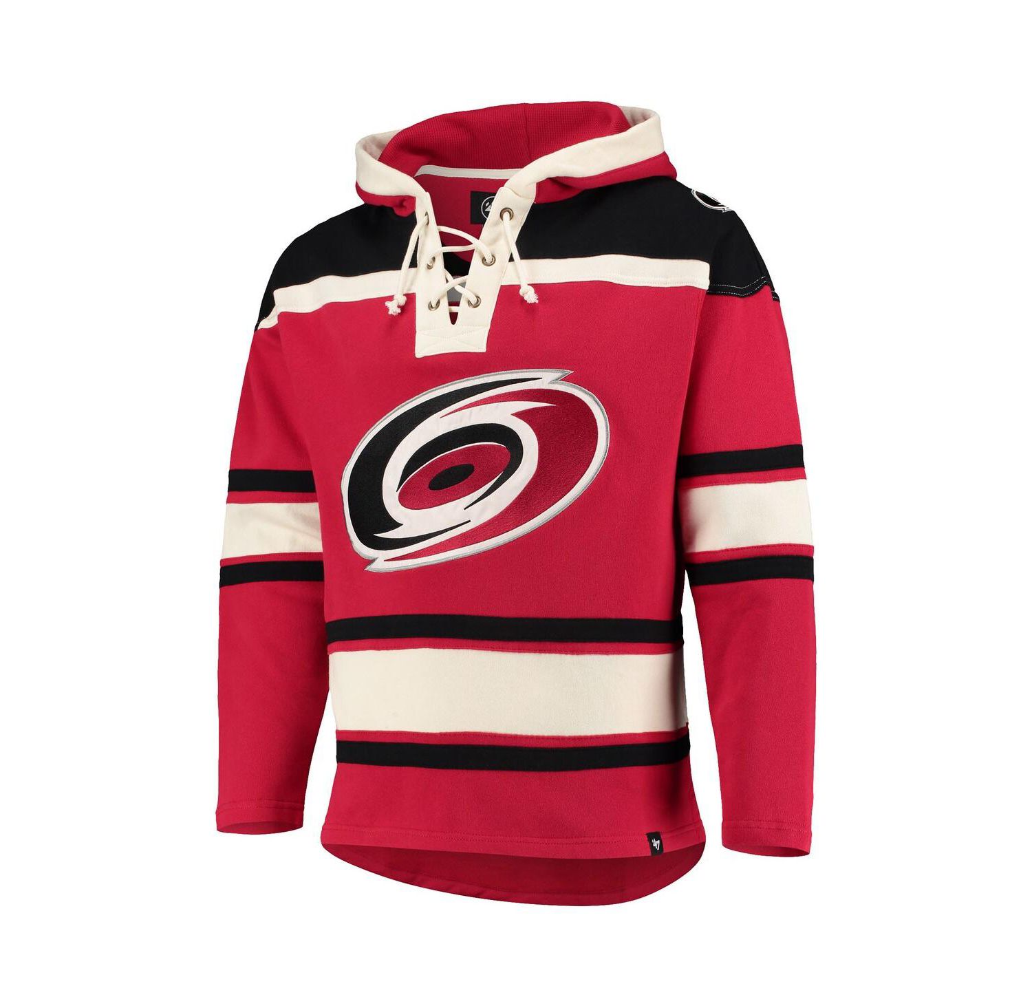 Men's Red Carolina Hurricanes Superior Lacer Pullover Hoodie