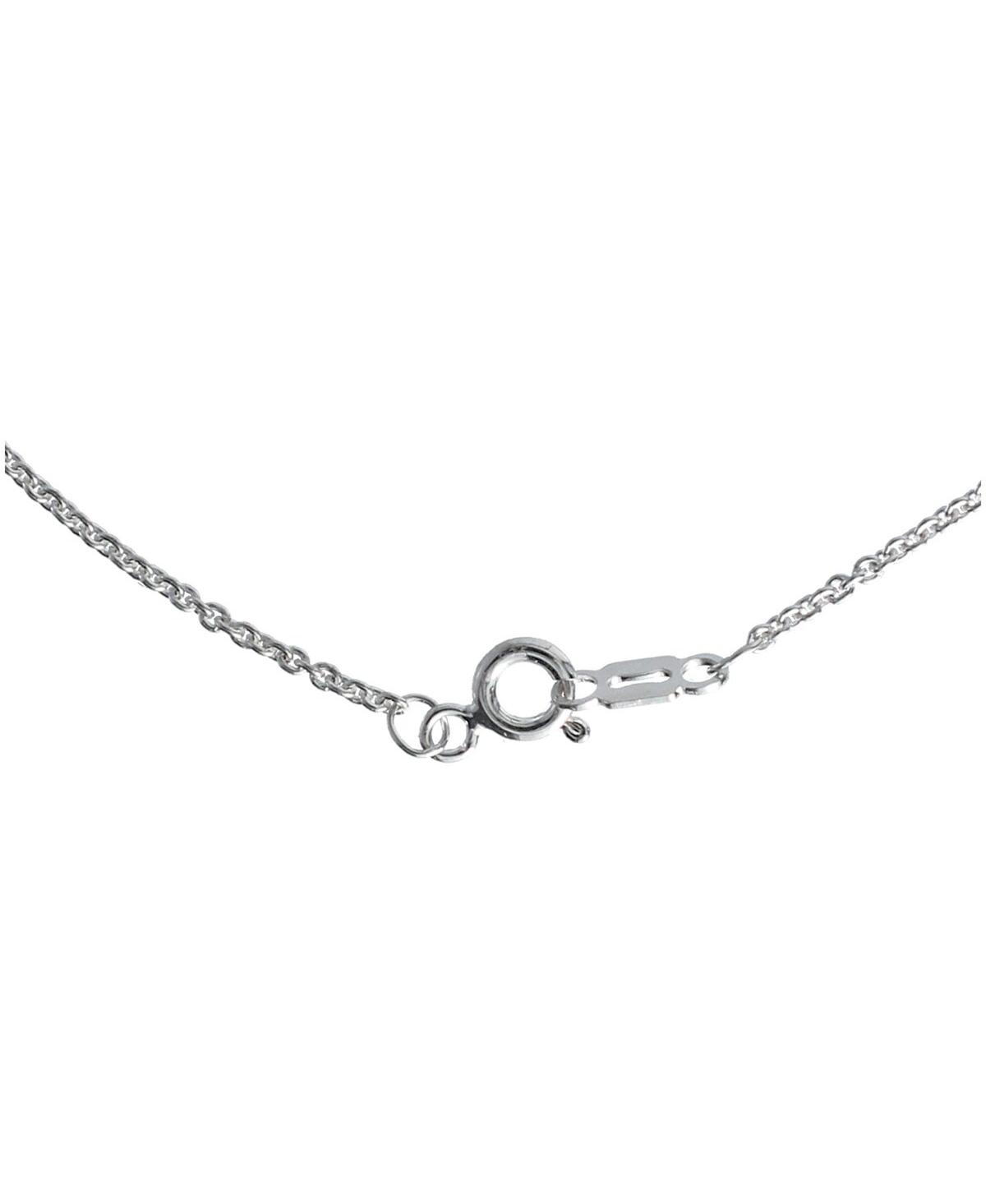 Shop Dayna Designs Women's  Ohio State Buckeyes Mom Necklace In Silver