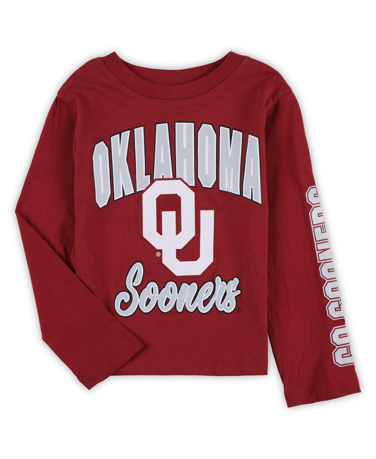 Little Boys Heather Gray Oklahoma Sooners Game Day T-shirt Combo Pack - Heather Gray