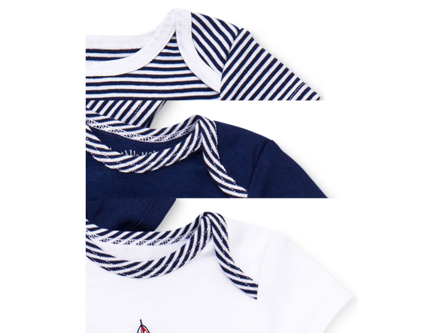 Боди Sleeved — Little Me, цвет: Тёмно-синий разноцветный — фото 2