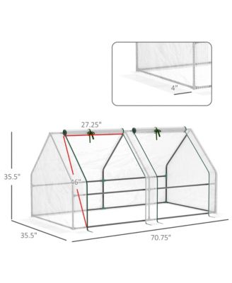 6' x 3' x 3' Portable Mini house with Windows,