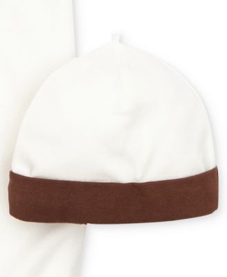 Baby Boys Cute Puppies Gown and Hat, 2 Piece Set