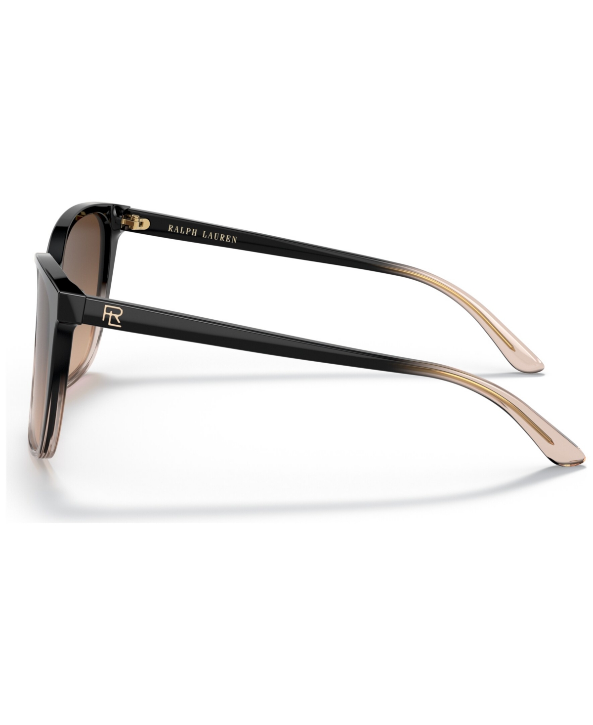 Shop Ralph Lauren Women's Sunglasses, Rl8201 In Shiny Gradient Black,transparent Beige