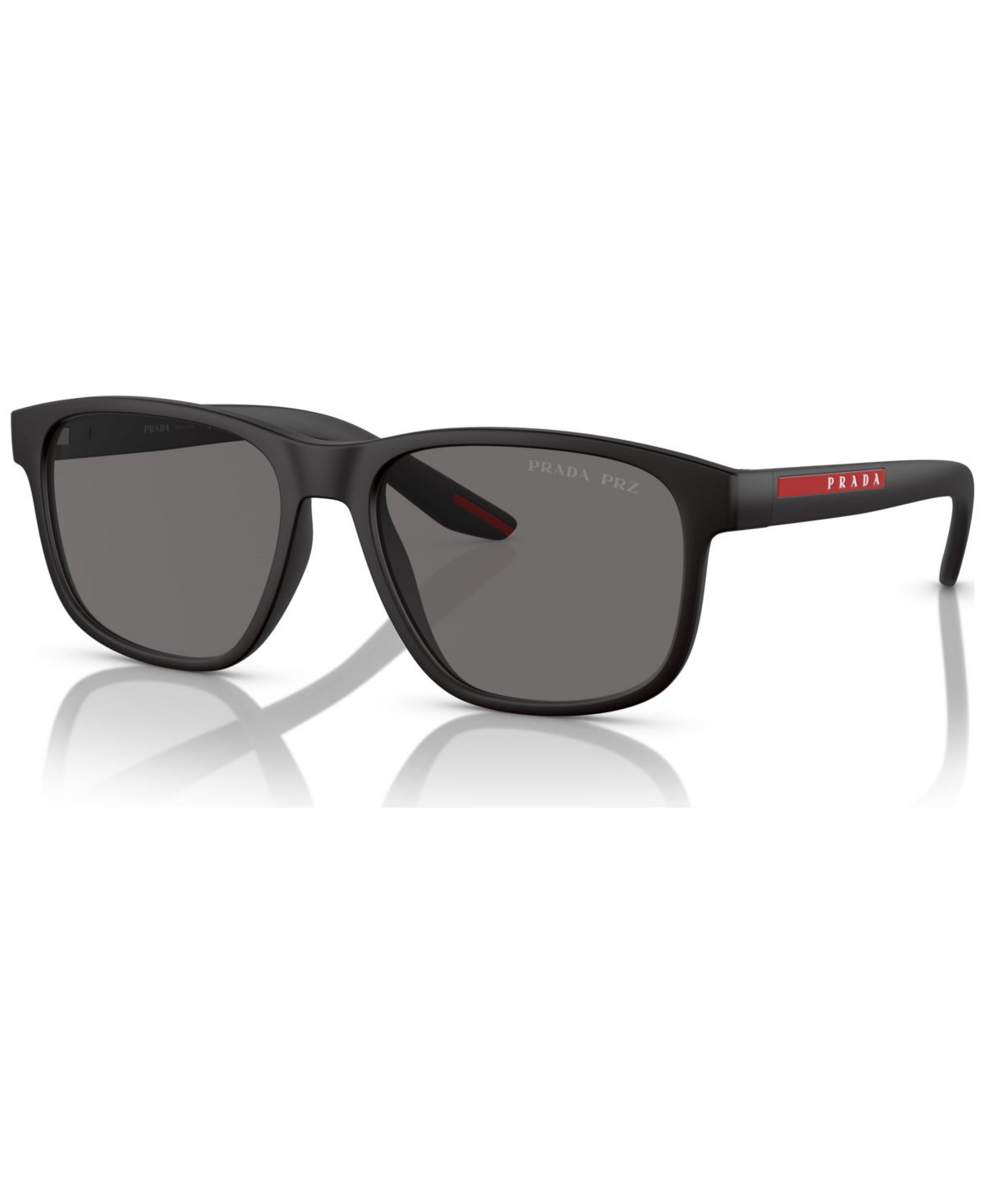 Prada Men's Polarized Sunglasses, Ps 06ys In Black Rubber