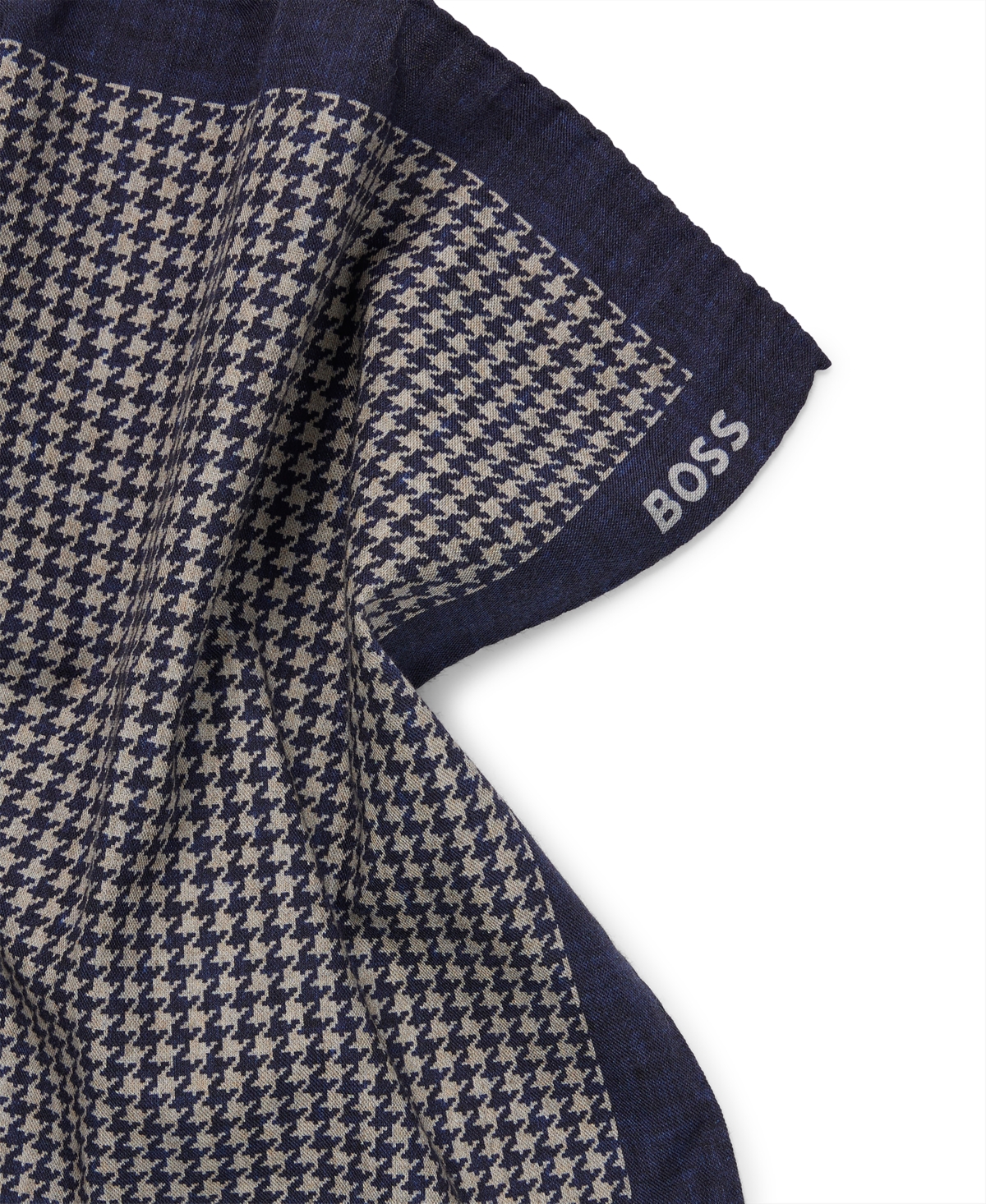 Boss by Hugo Boss Men's Printed Pocket Square - Beige