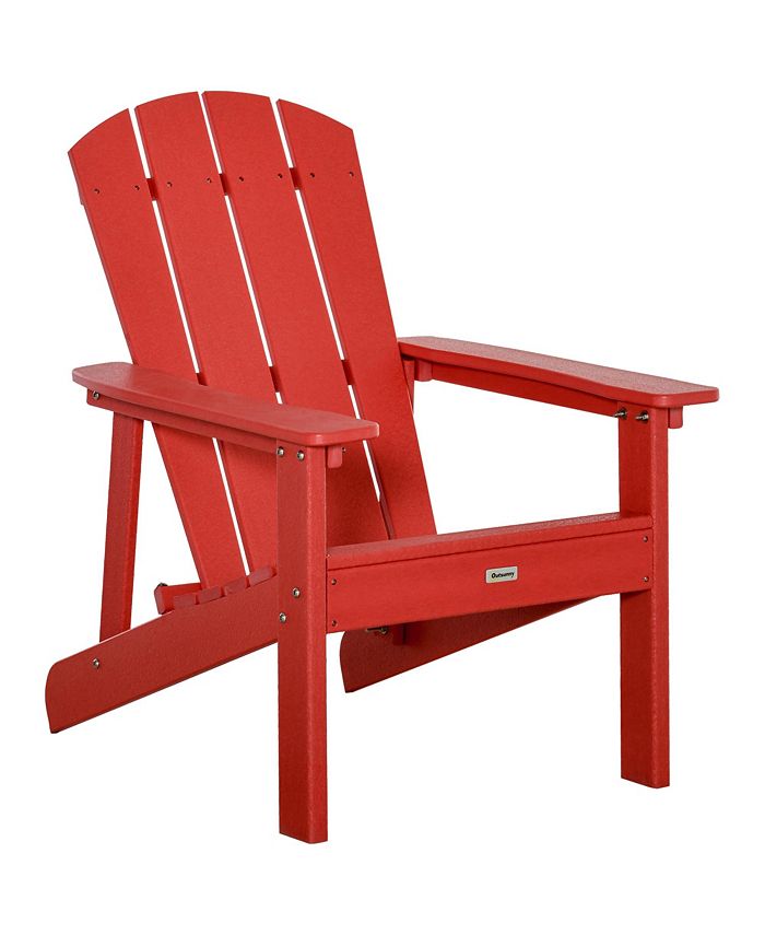 Outsunny Oversized Adirondack Chair, Outdoor Fire Pit & Porch Seating