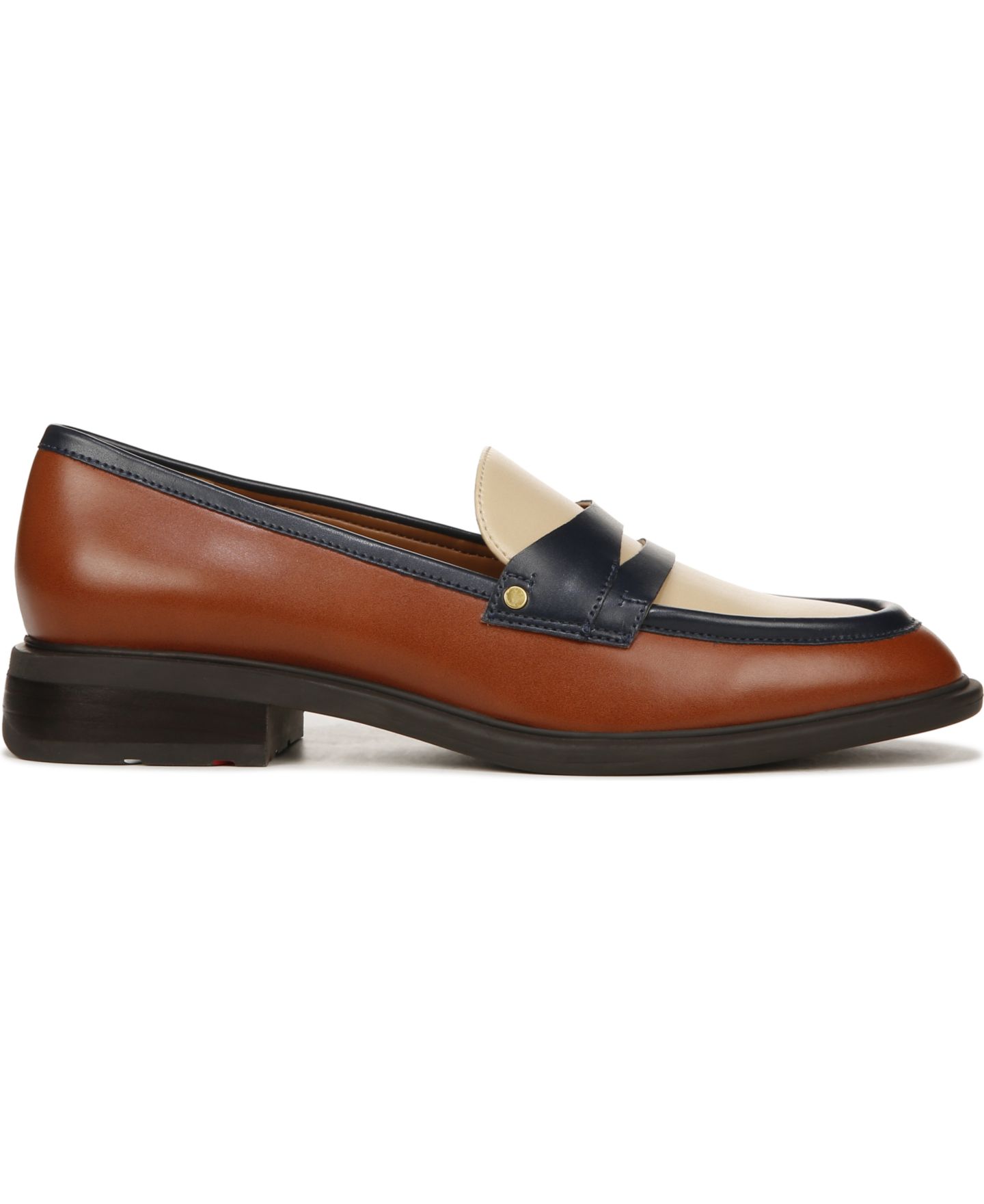 Женские туфли Franco Sarto Edith Almond Toe Penny, цвет: Коричневая искусственная кожа — фото 2