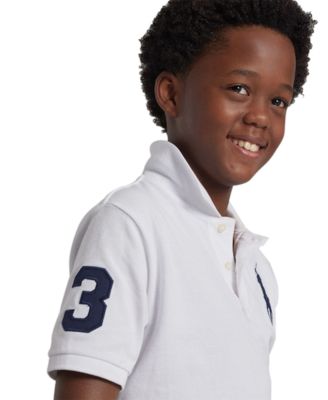  Big Boys Big Pony Cotton Mesh Short Sleeve Polo