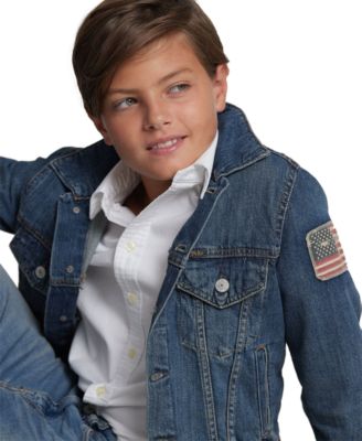 Big Boys Denim Cotton Trucker Jacket