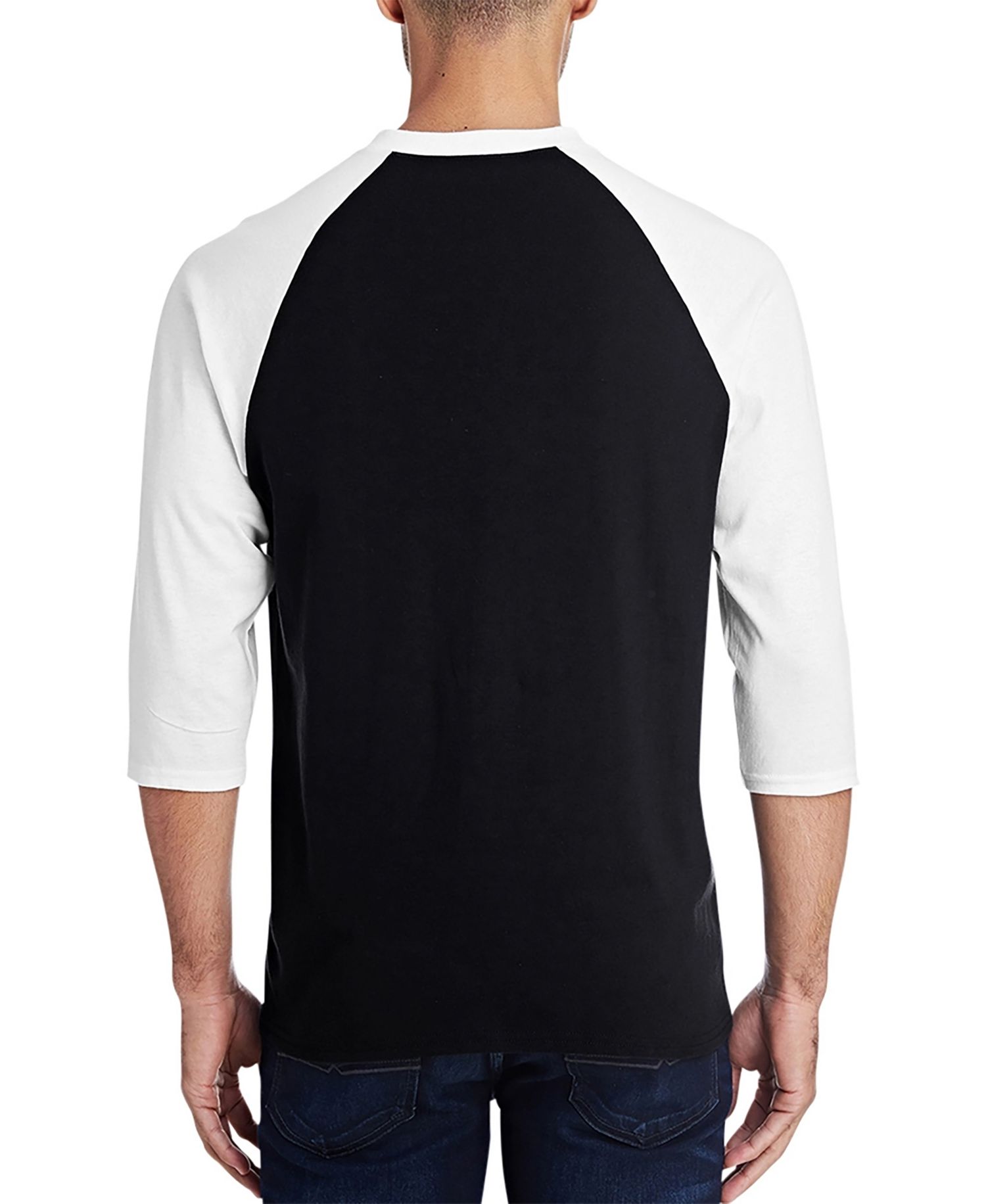 Men's Raglan Baseball Word Art Fireworks American Flag T-shirt