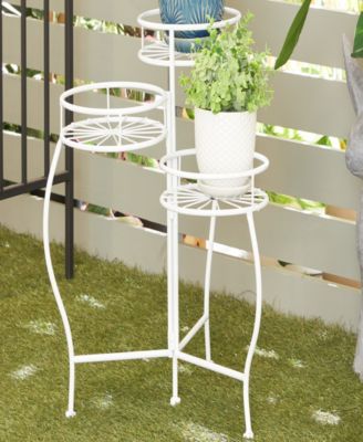 Metal Indoor Outdoor 3 Tier Starburst Plant Stand