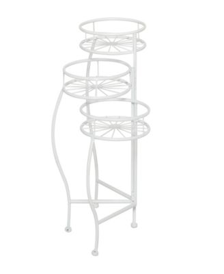 Metal Indoor Outdoor 3 Tier Starburst Plant Stand