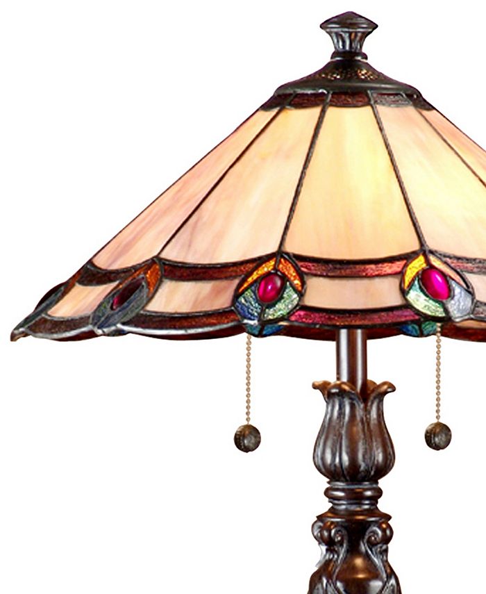Dale Tiffany Aldridge Peacock Table Lamp - Macy's