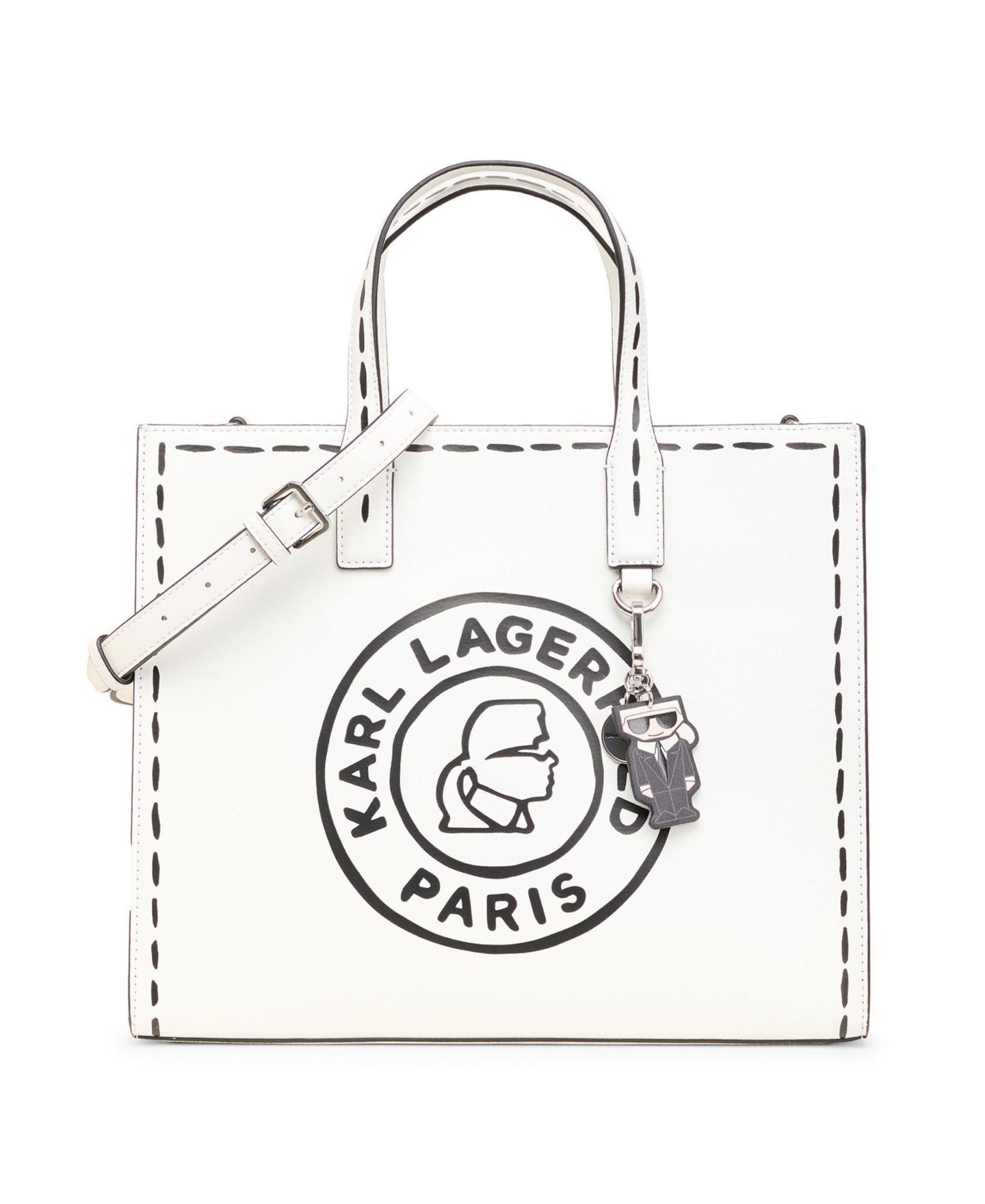 Женская сумка KARL LAGERFELD PARIS Nouveau Tote, цвет: Зимний белый — фото 1