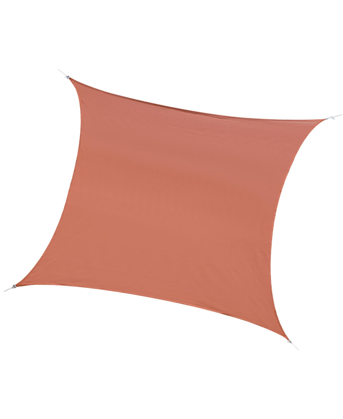 20' x 16' Rectangle Sun Sail Shade Canopy Shade Sail Cloth for Outdoor Patio Deck Yard, Brick Red - Brick red