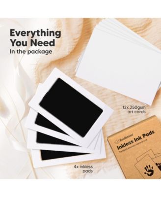 4pk Inkless Ink Pad for Baby Hand and Footprint Kit, Clean Touch Dog Paw, Dog Nose Print Kit, Baby & Pet Safe