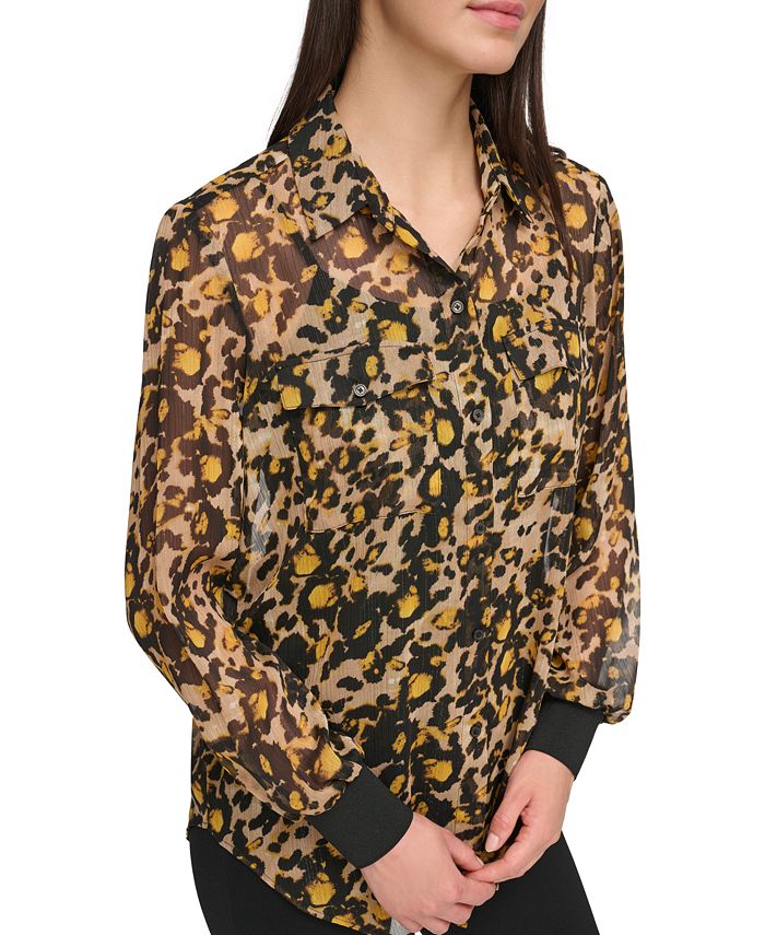 Animal Print Long Sleeve T-Shirt
