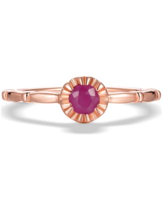 2-Pc. Set Ruby Bridal Set (1/3 ct. t.w.) in 14k Gold-Plated Sterling Silver (Also in Emerald & Sapphire)