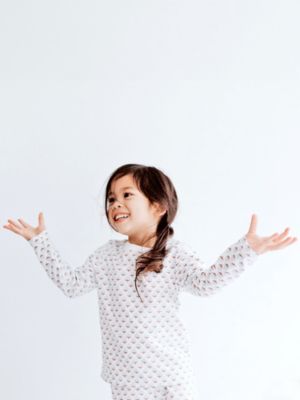 Organic Cotton 2PC Pajama Set, Miami (Pink & Teal)