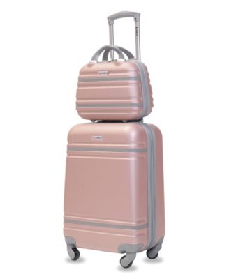 Varsity 2-Piece Carry-On Hardside Cosmetic Luggage Set
