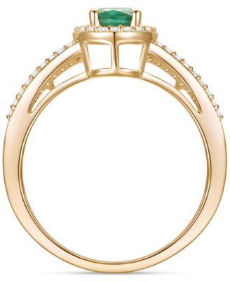 Ruby (1-3/4 ct. t.w.) and Diamond (1/4 ct. t.w.) Ring in 14k White Gold (Also in Emerald and Sapphire)