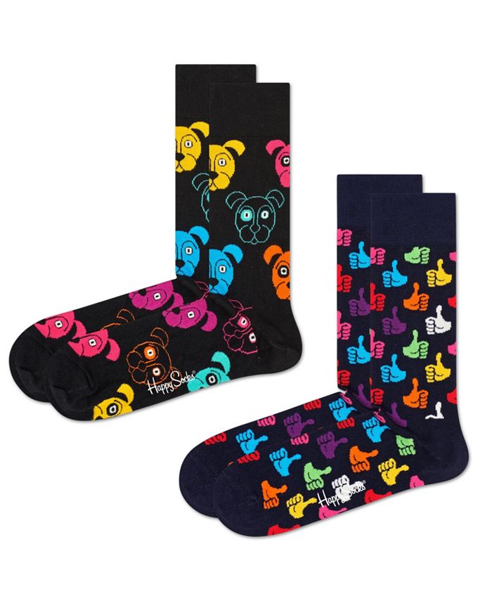 Happy Socks Classic Dog Socks, Pack 2 - of Macy\'s