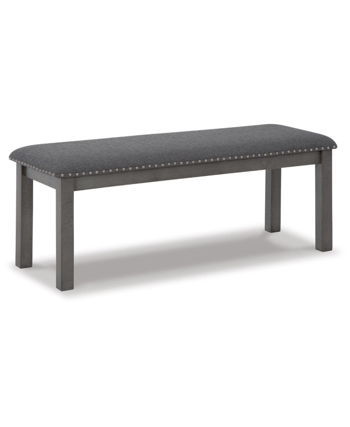 Signature Design By Ashley Myshanna Upholsteryolstered Bench In Gray