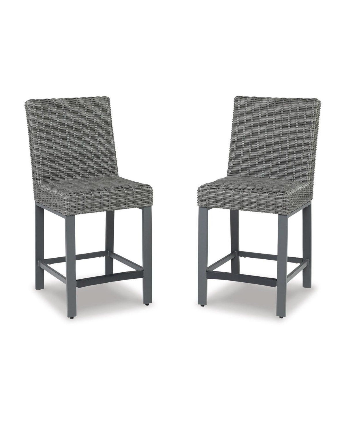 Signature Design By Ashley Palazzo Tall Barstool, Set Of 2 In Gray