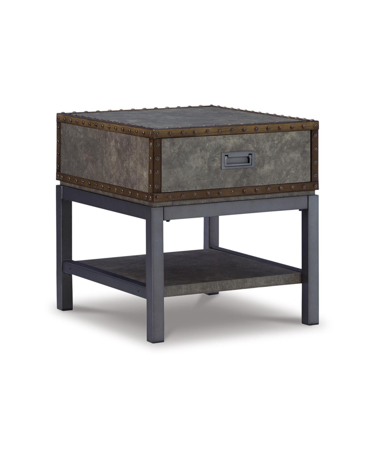 Signature Design By Ashley Derrylin Rectangular End Table In Brown