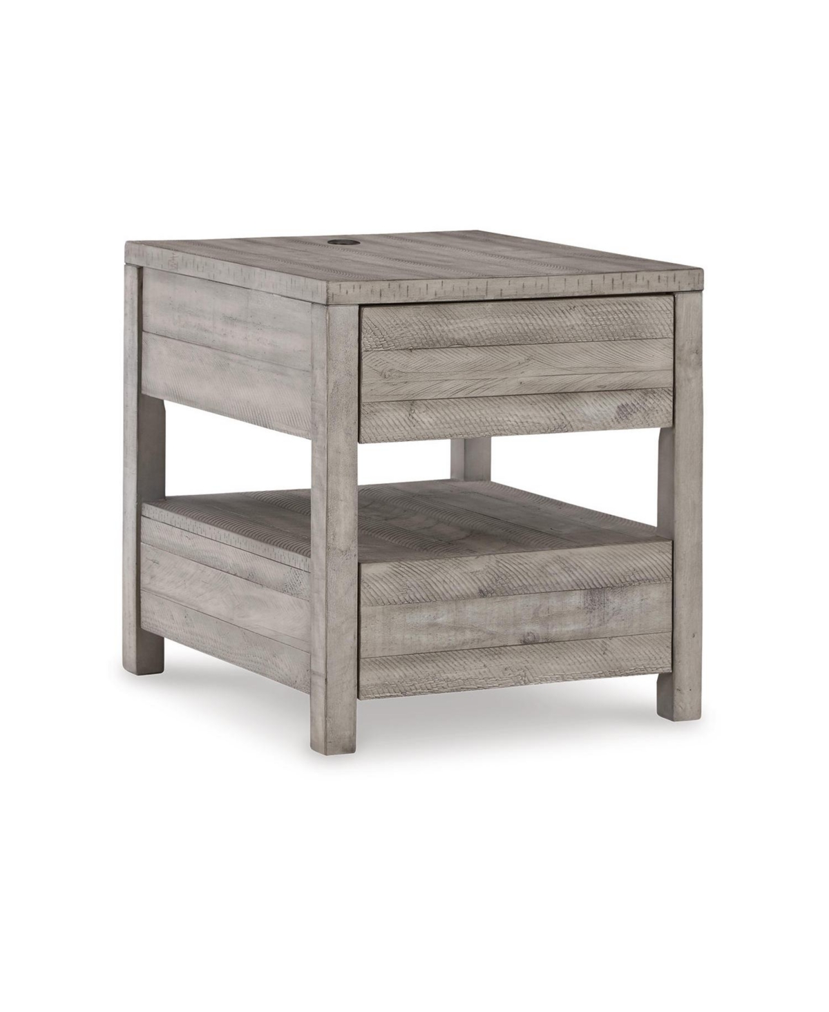Signature Design By Ashley Naydell Rectangular End Table In Gray