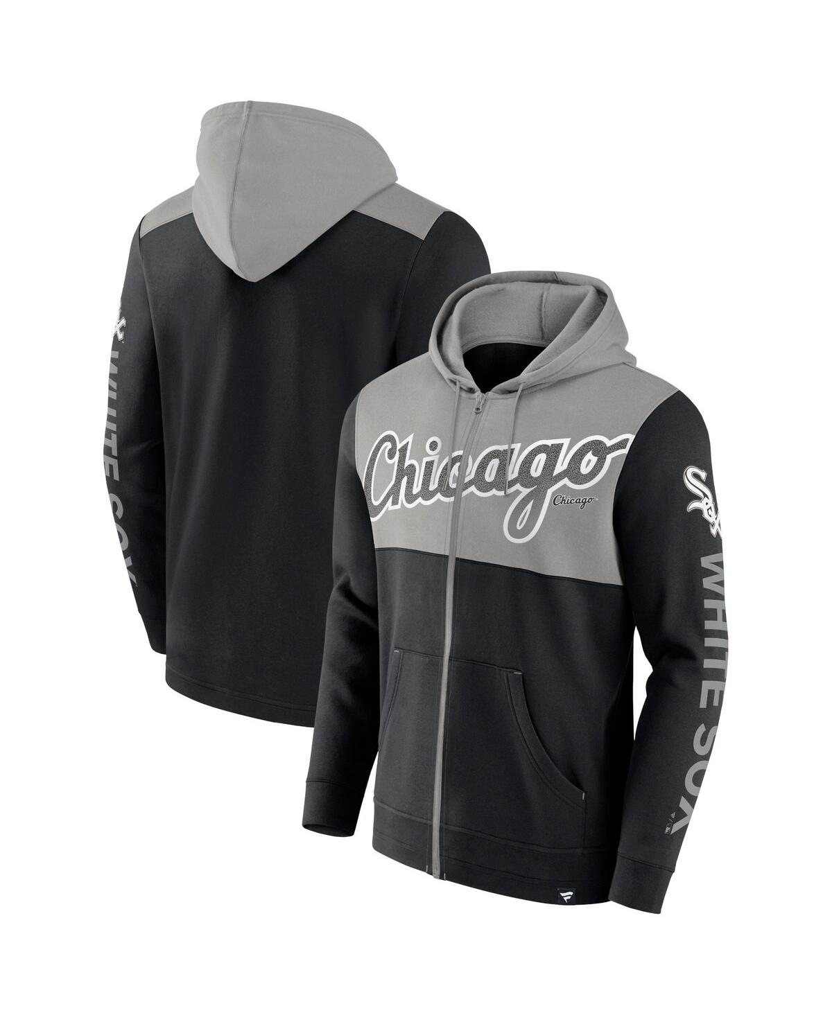 Shop Fanatics Men's  Black Chicago White Sox Walk Off Fleece Full-zip Hoodie