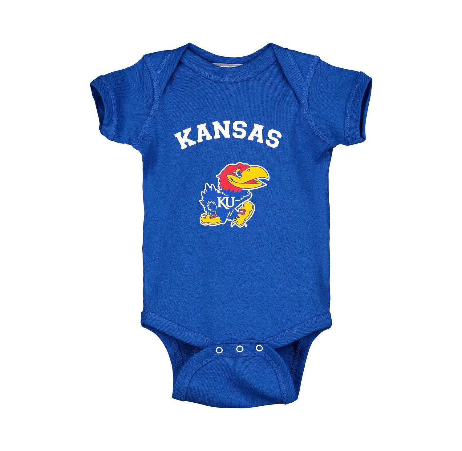 Infant Boys and Girls Royal Kansas Jayhawks Arch & Logo Bodysuit