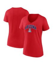 Women's Profile Red Philadelphia Phillies Plus Size Arch Logo T-Shirt Size: 2XL