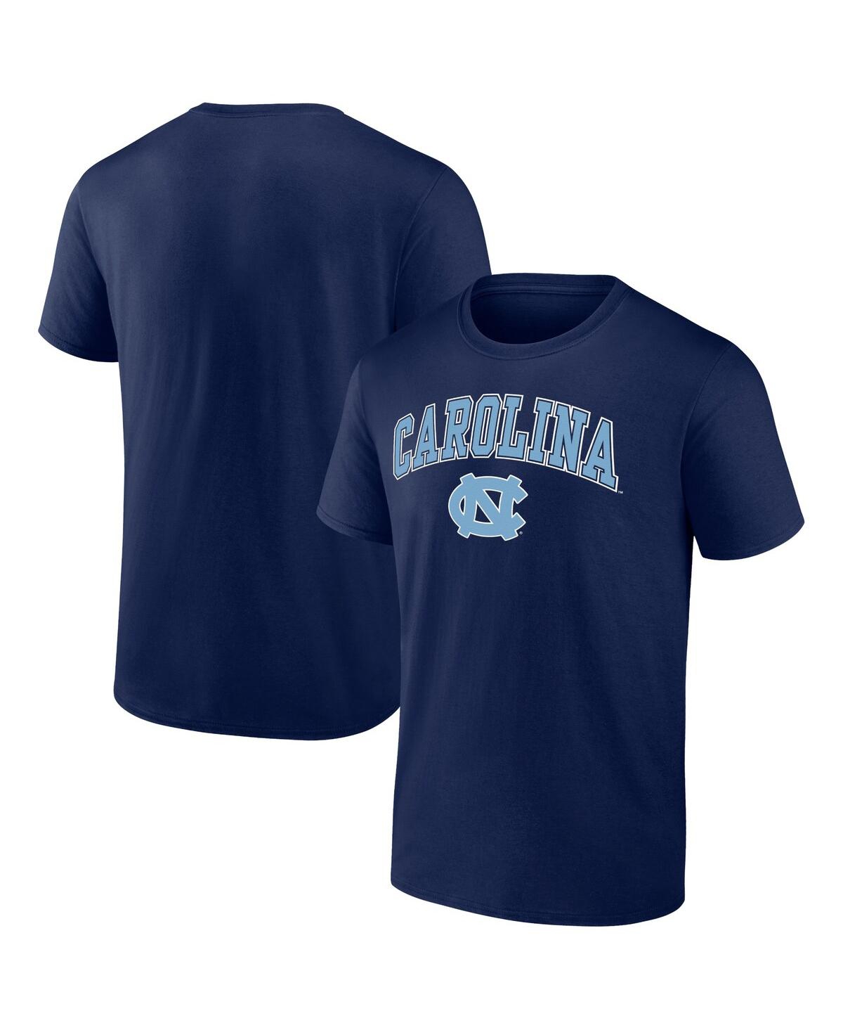 Fanatics Men's  Navy North Carolina Tar Heels Game Day 2-hit T-shirt