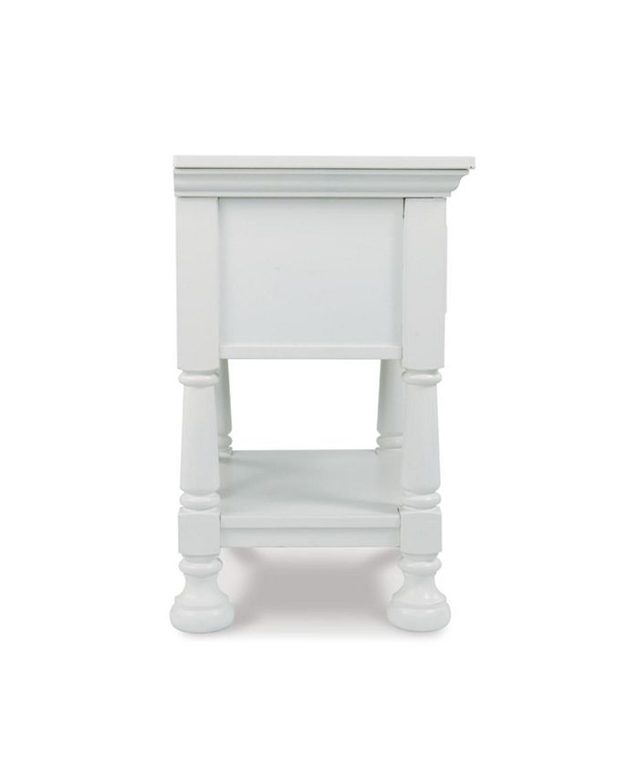 Signature Design By Ashley Kaslyn One Drawer Night Stand Macy's