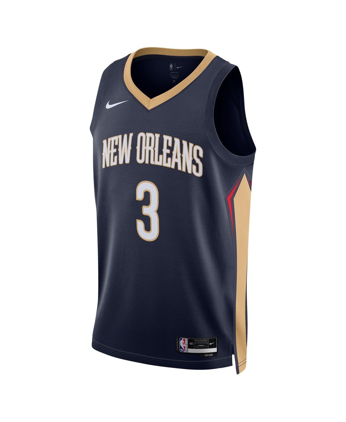 Men's and Women's Nike C.j. McCollumNew Orleans Pelicans Swingman Jersey - Icon Edition - Navy