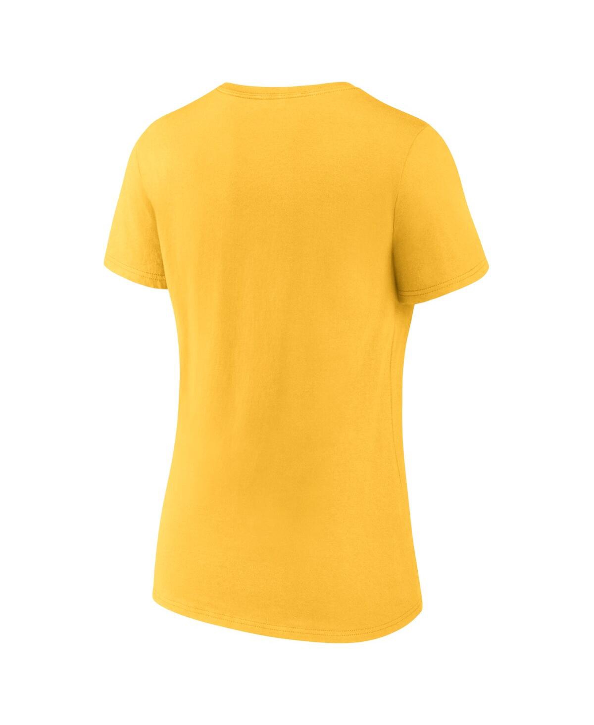 Women's FanaticsIowa Hawkeyes Evergreen Campus V-Neck T-shirt - Gold