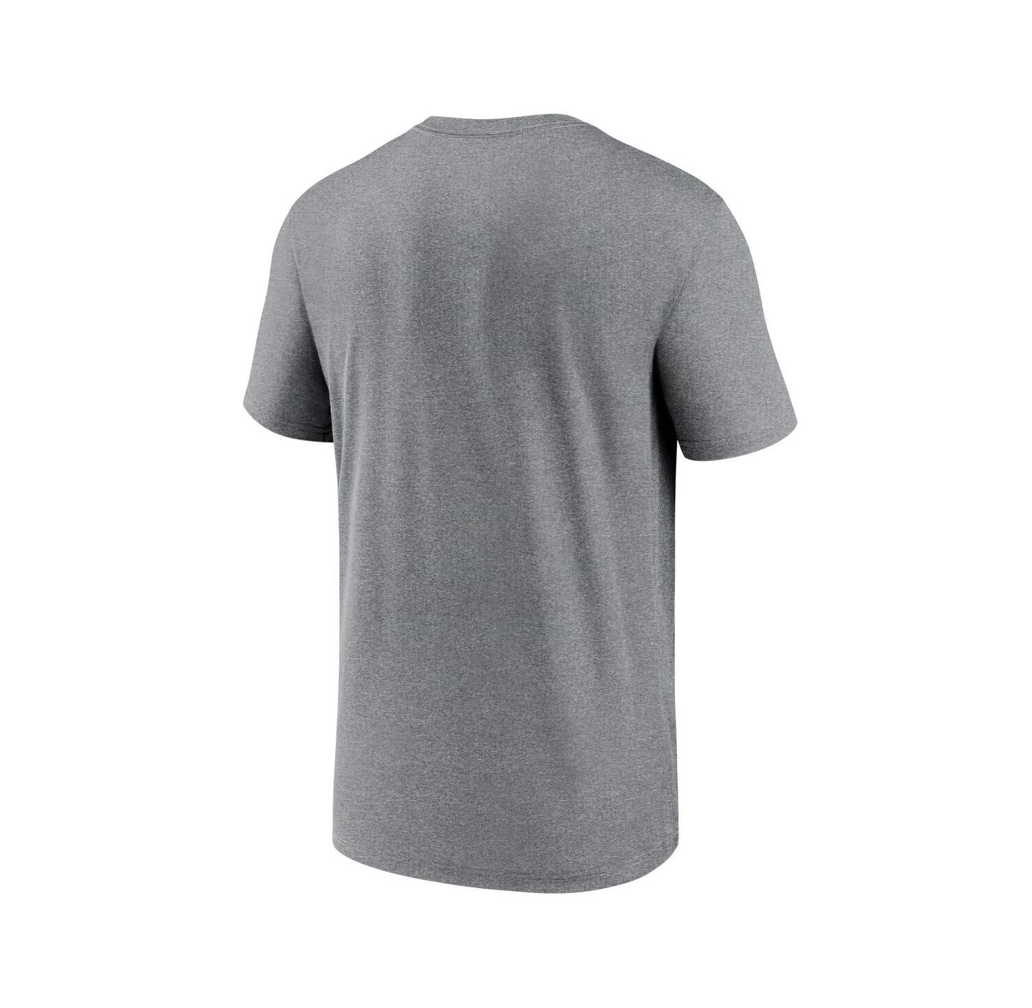 Men's Heather Charcoal Las Vegas Raiders Legend Logo Performance T-shirt